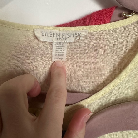 BUNDLE of 3 Eileen Fisher Linen Button Down Tunic Shirts - Picture 2 of 10